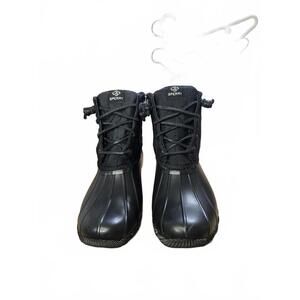 Sperry Black Waterproof Winter Duck Boots